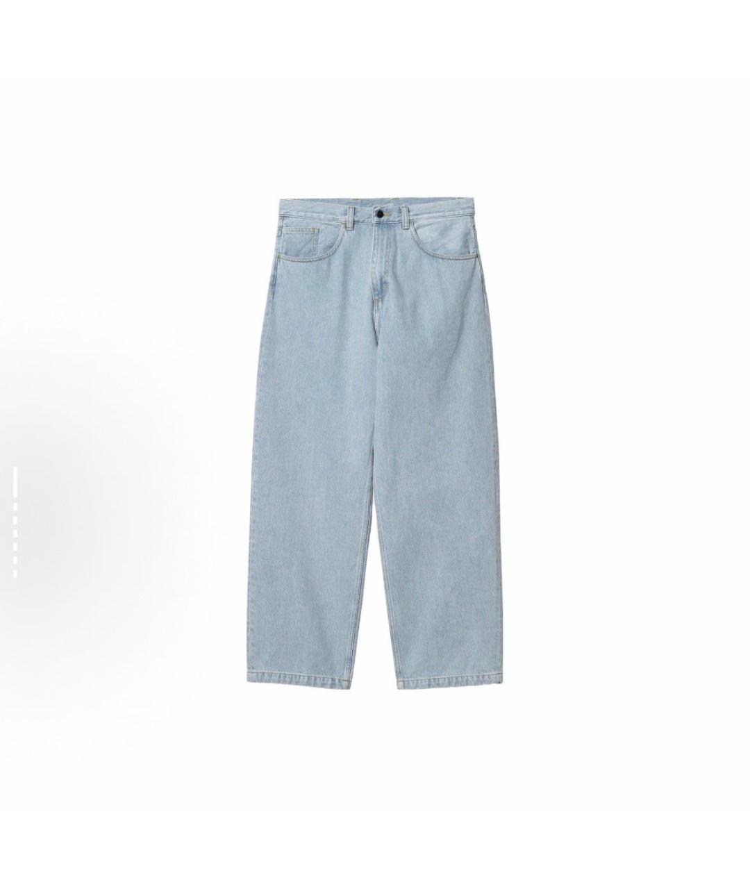 CARHARTT WIP Голубые хлопковые прямые джинсы, фото 7