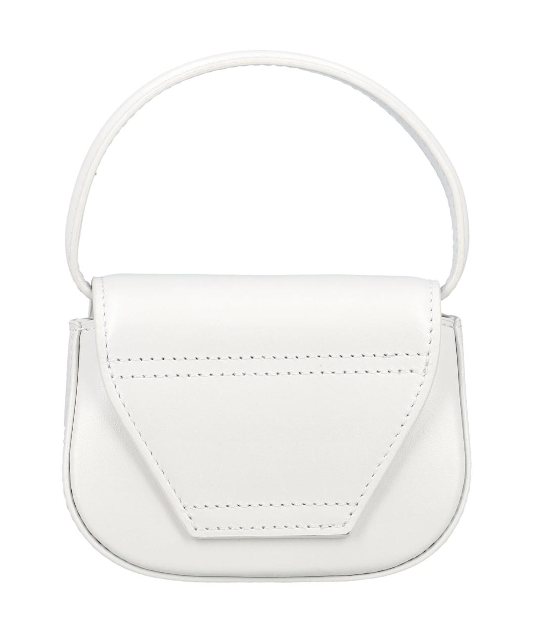 DIESEL Белая сумка с короткими ручками из искусственной кожи, фото 4