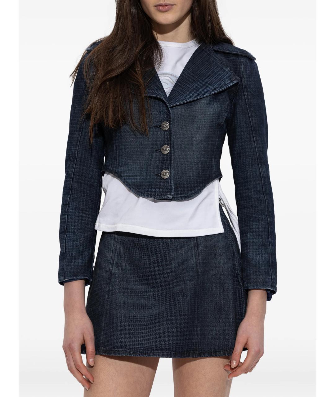 DIESEL Синяя хлопковая куртка, фото 3