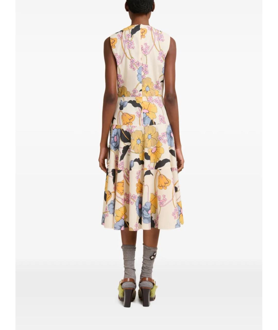 MARNI Мульти хлопковое повседневное платье, фото 4