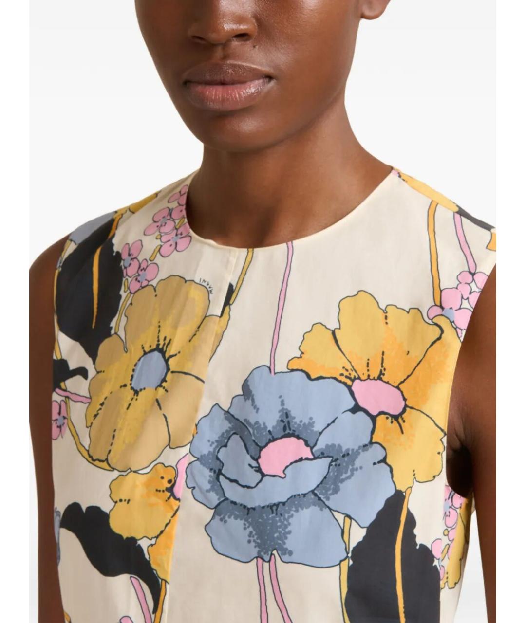 MARNI Мульти хлопковое повседневное платье, фото 2