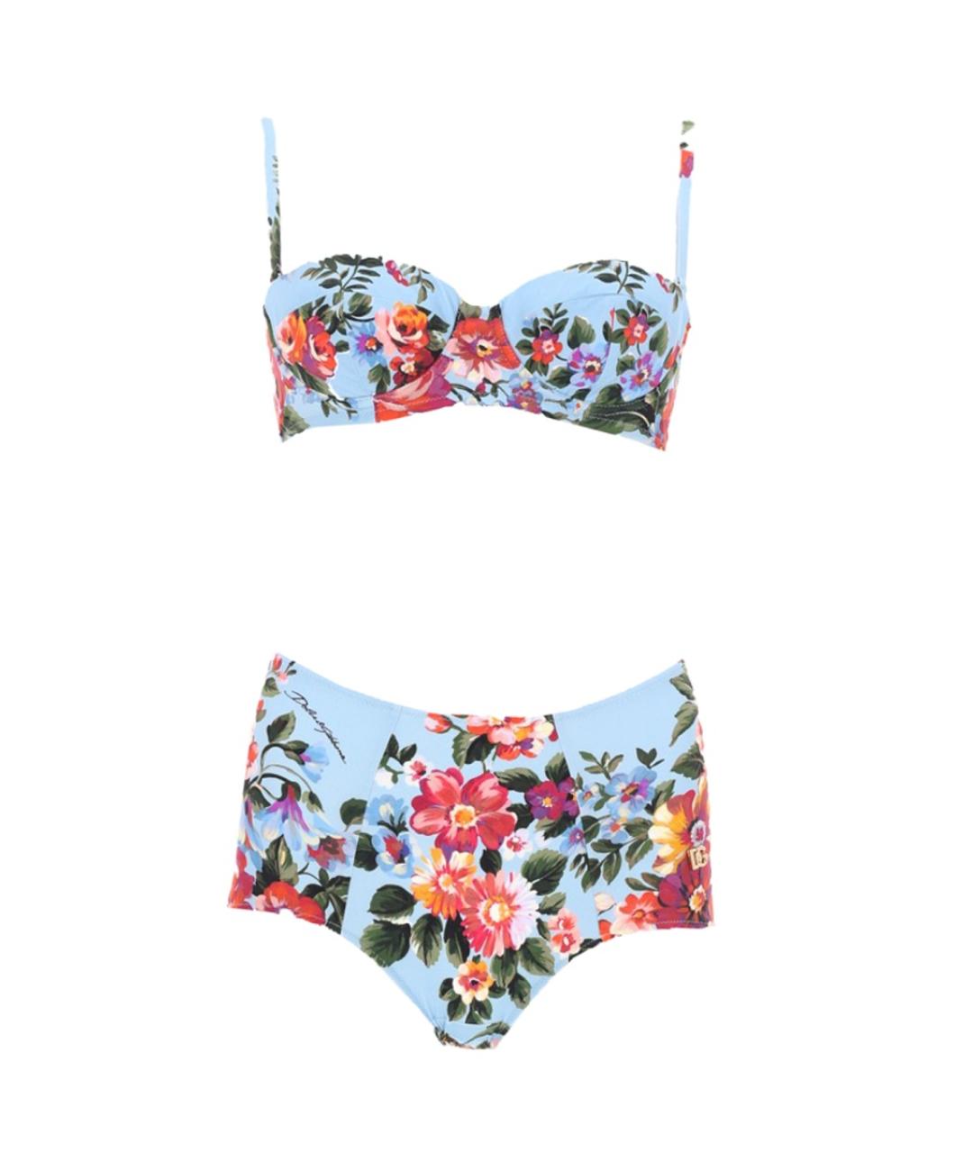 DOLCE&GABBANA Мульти полиамидовый купальник, фото 1