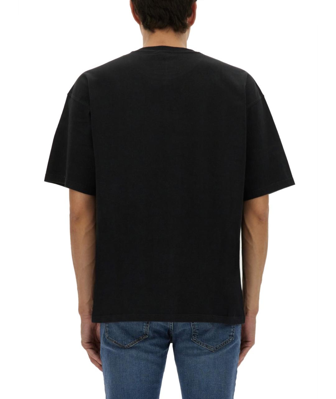 DIESEL Черная хлопковая футболка, фото 5