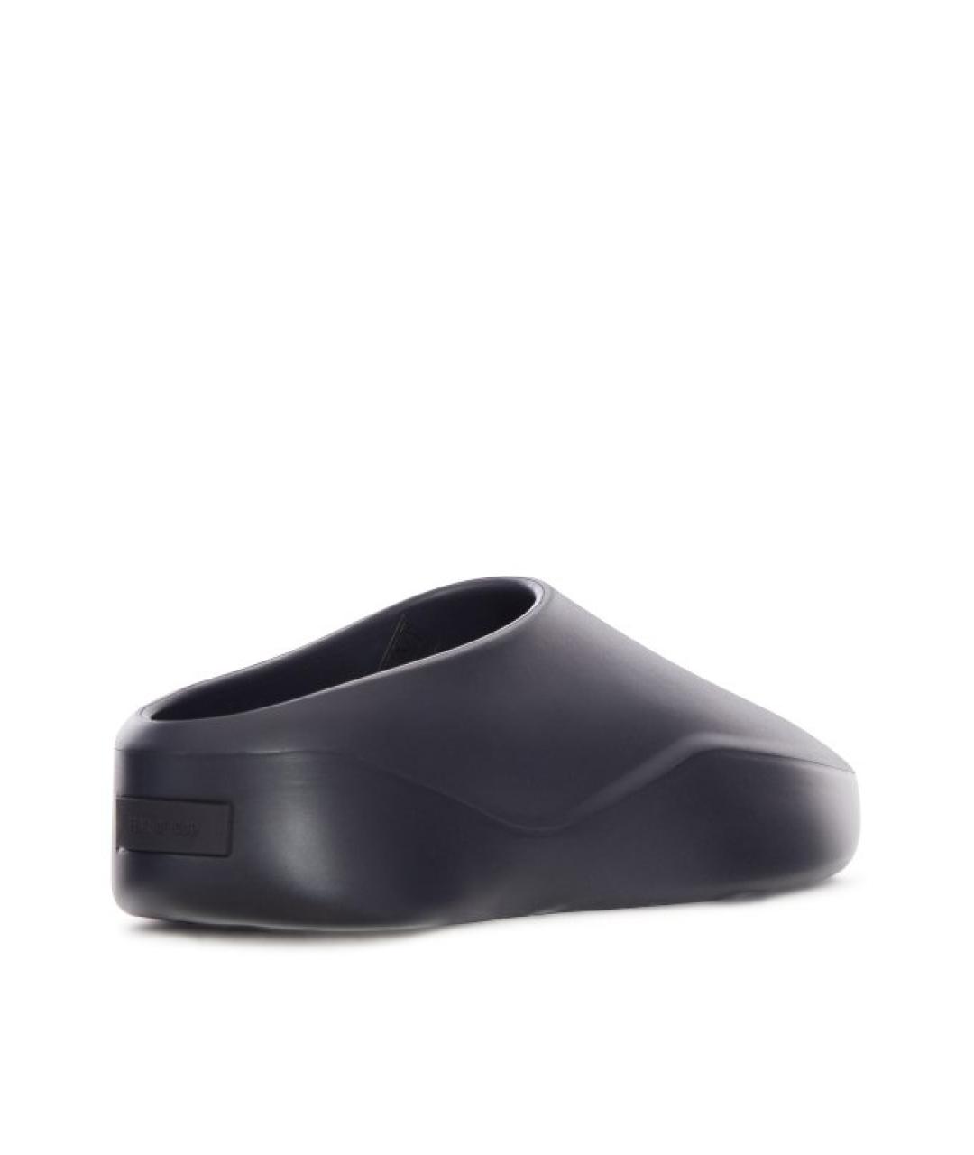 FEAR OF GOD Черные резиновые шлепанцы, фото 3