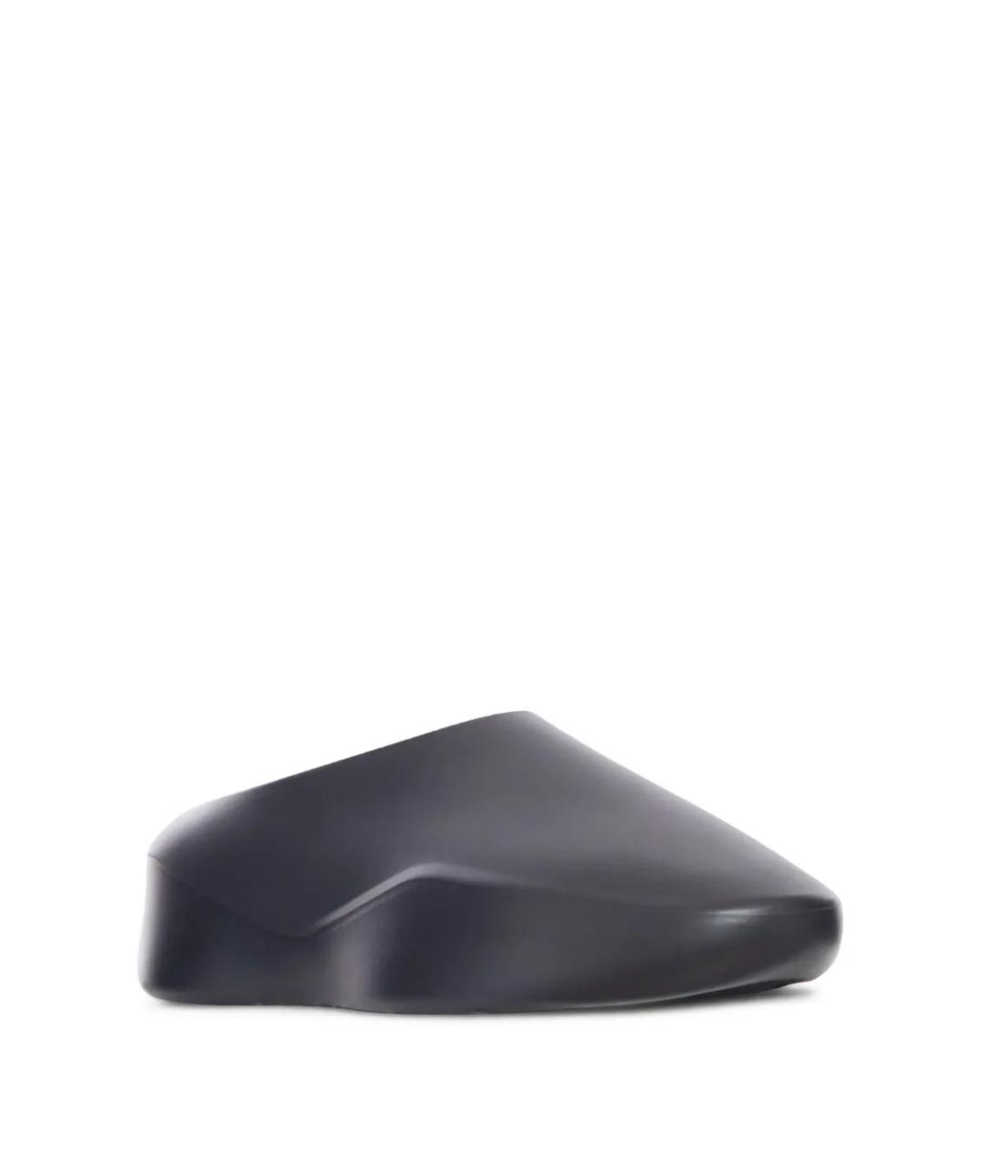 FEAR OF GOD Черные резиновые шлепанцы, фото 2