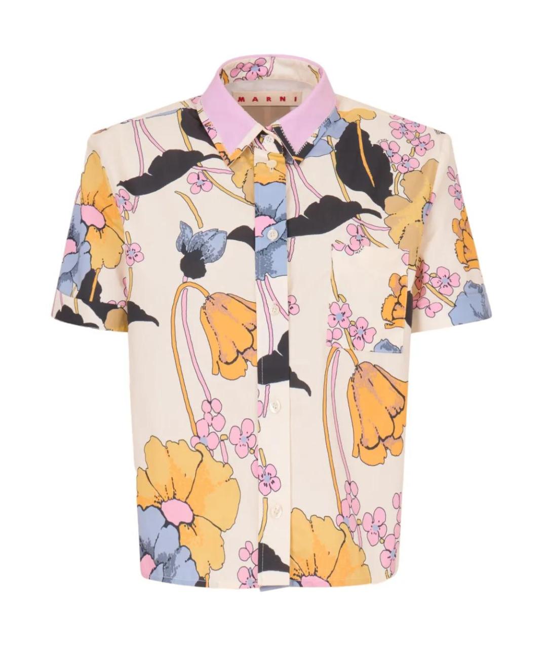 MARNI Мульти хлопковая рубашка, фото 1