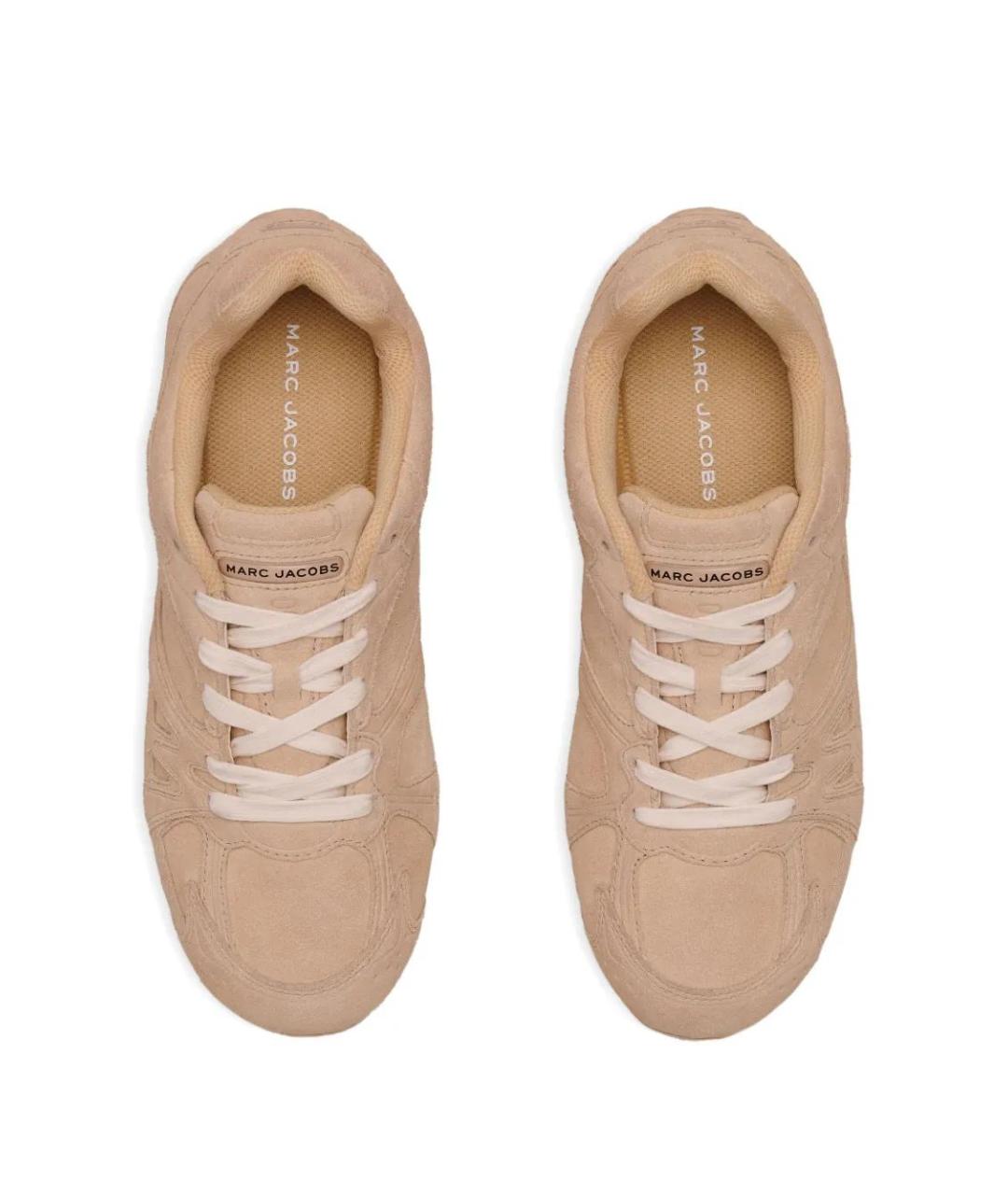 MARC JACOBS Бежевые замшевые кроссовки, фото 4