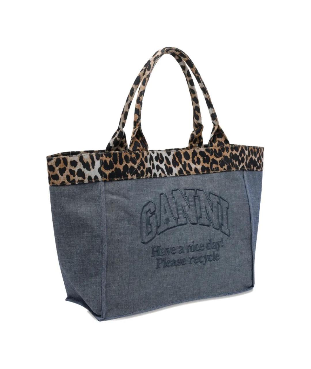 GANNI Мульти тканевая сумка тоут, фото 3