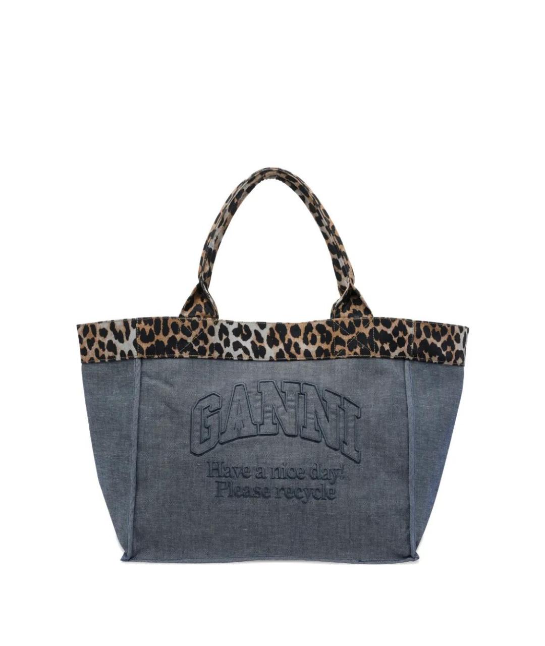 GANNI Мульти тканевая сумка тоут, фото 1