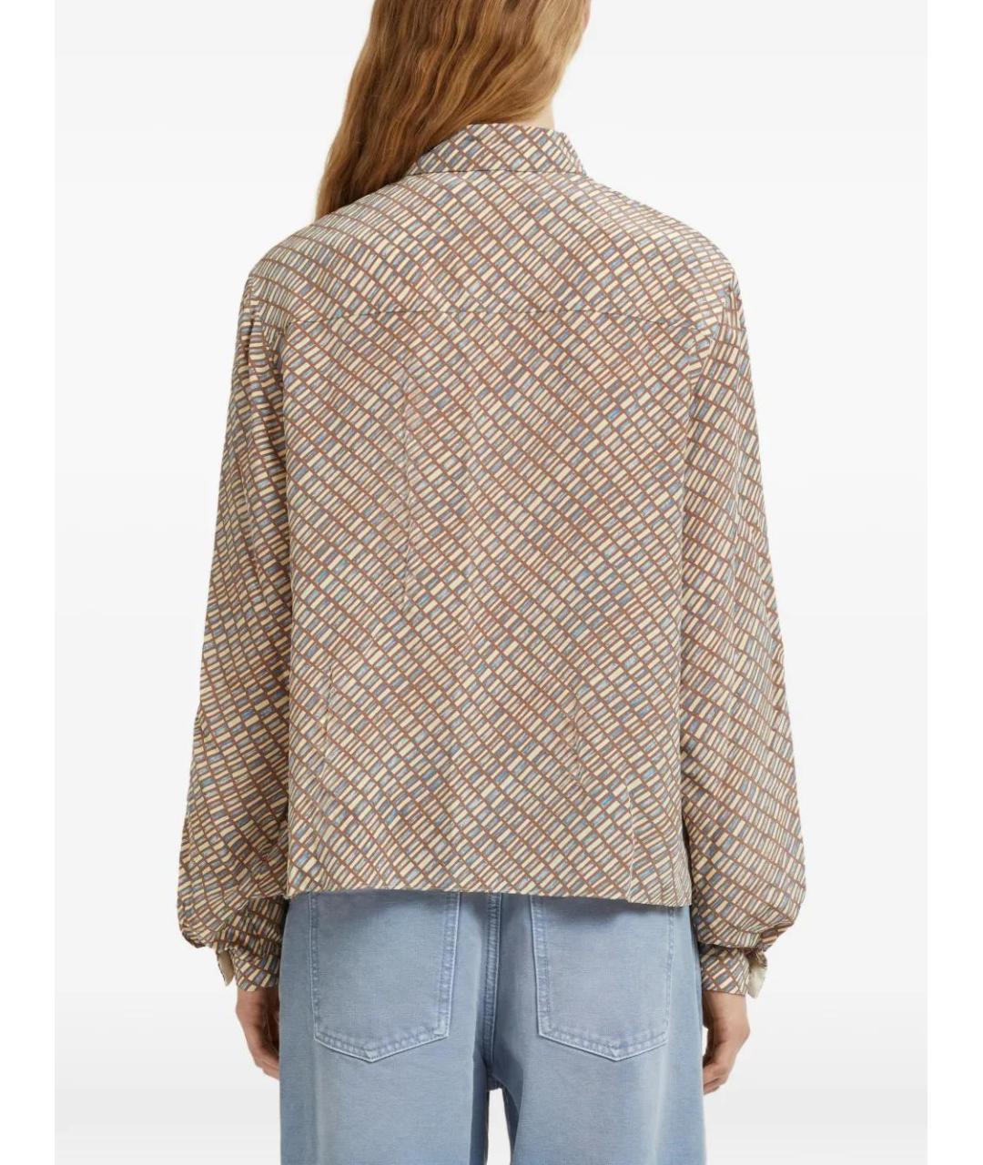 MARNI Мульти шелковая рубашка, фото 5