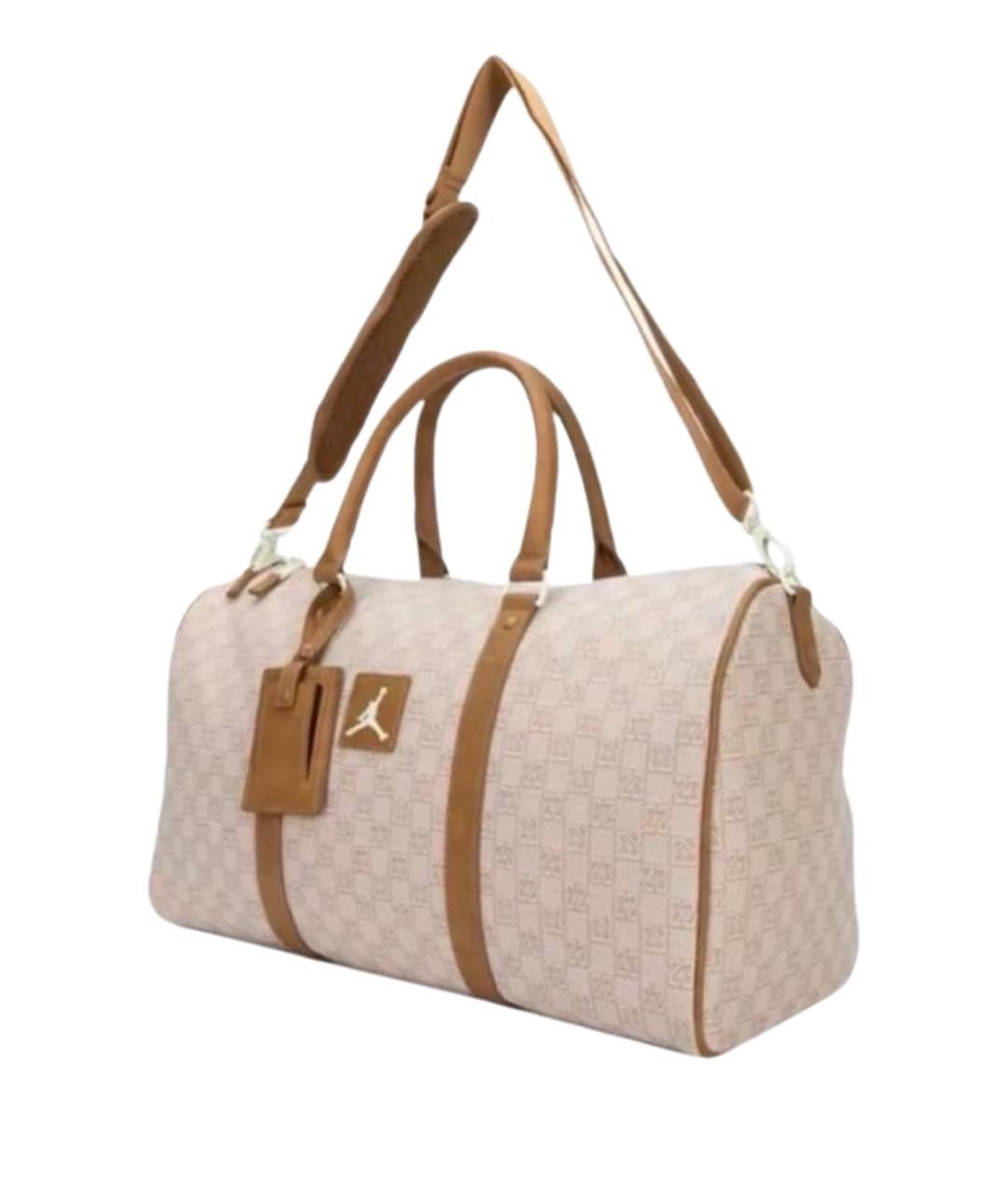 JORDAN Бежевая дорожная/спортивная сумка, фото 1