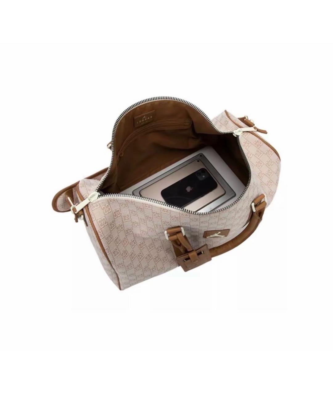 JORDAN Бежевая дорожная/спортивная сумка, фото 2