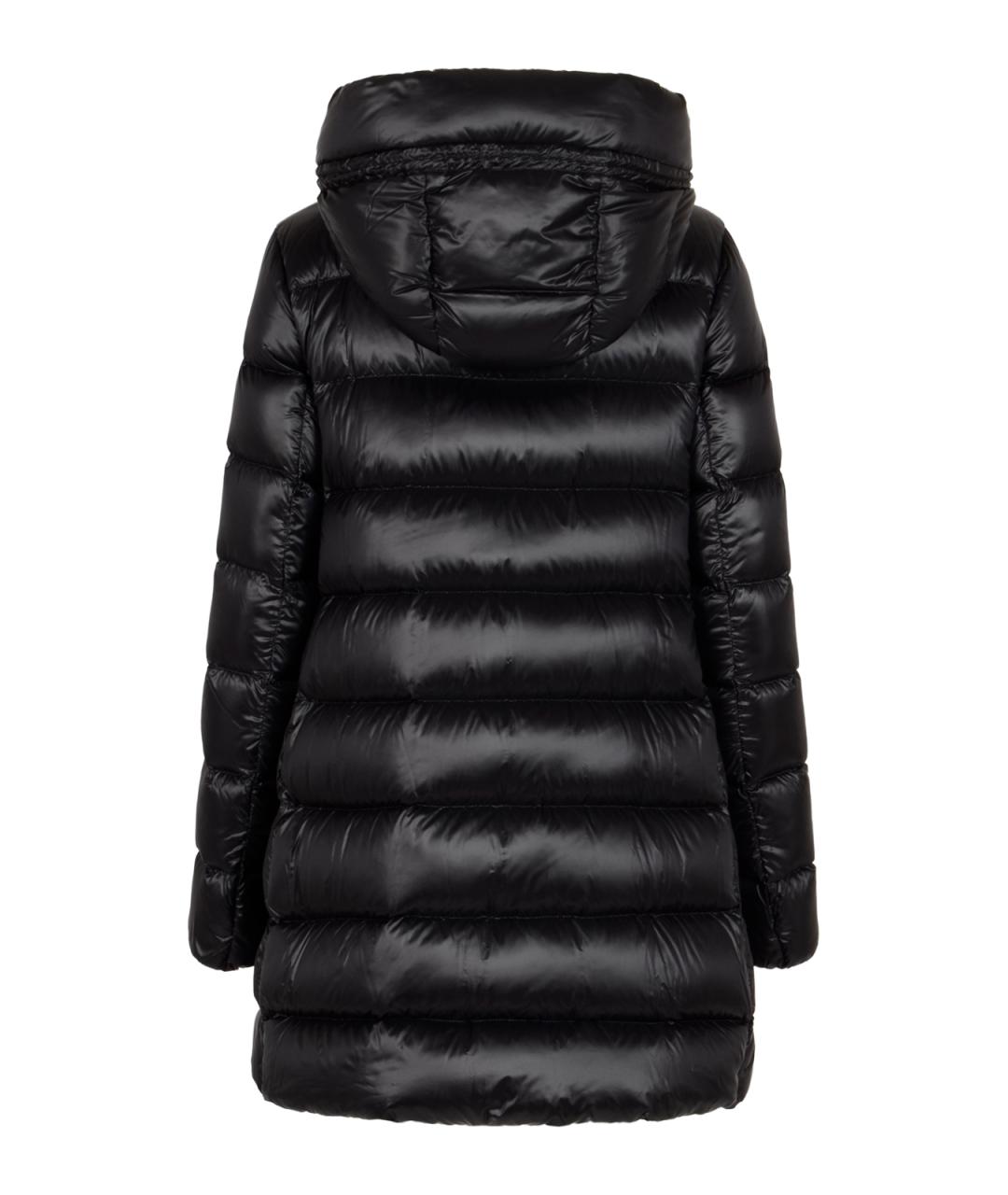 MONCLER Черный полиамидовый пуховик, фото 2