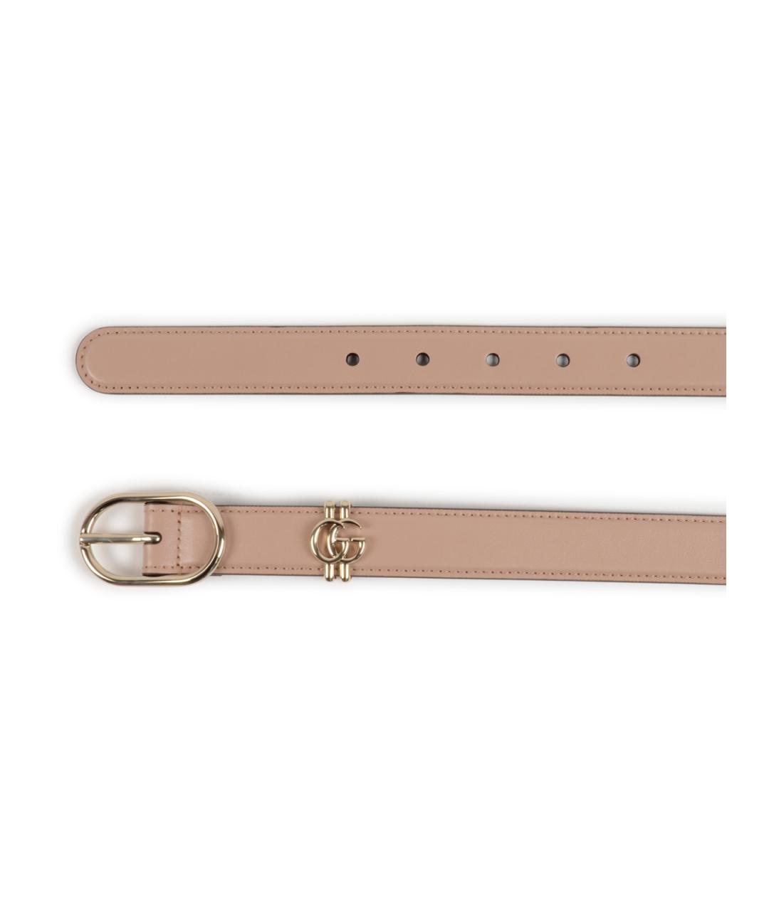 GUCCI Бежевый кожаный ремень, фото 3