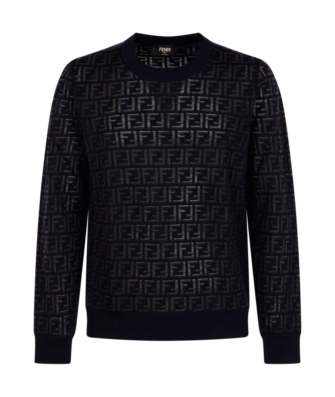 FENDI Синий джемпер / свитер, фото 1