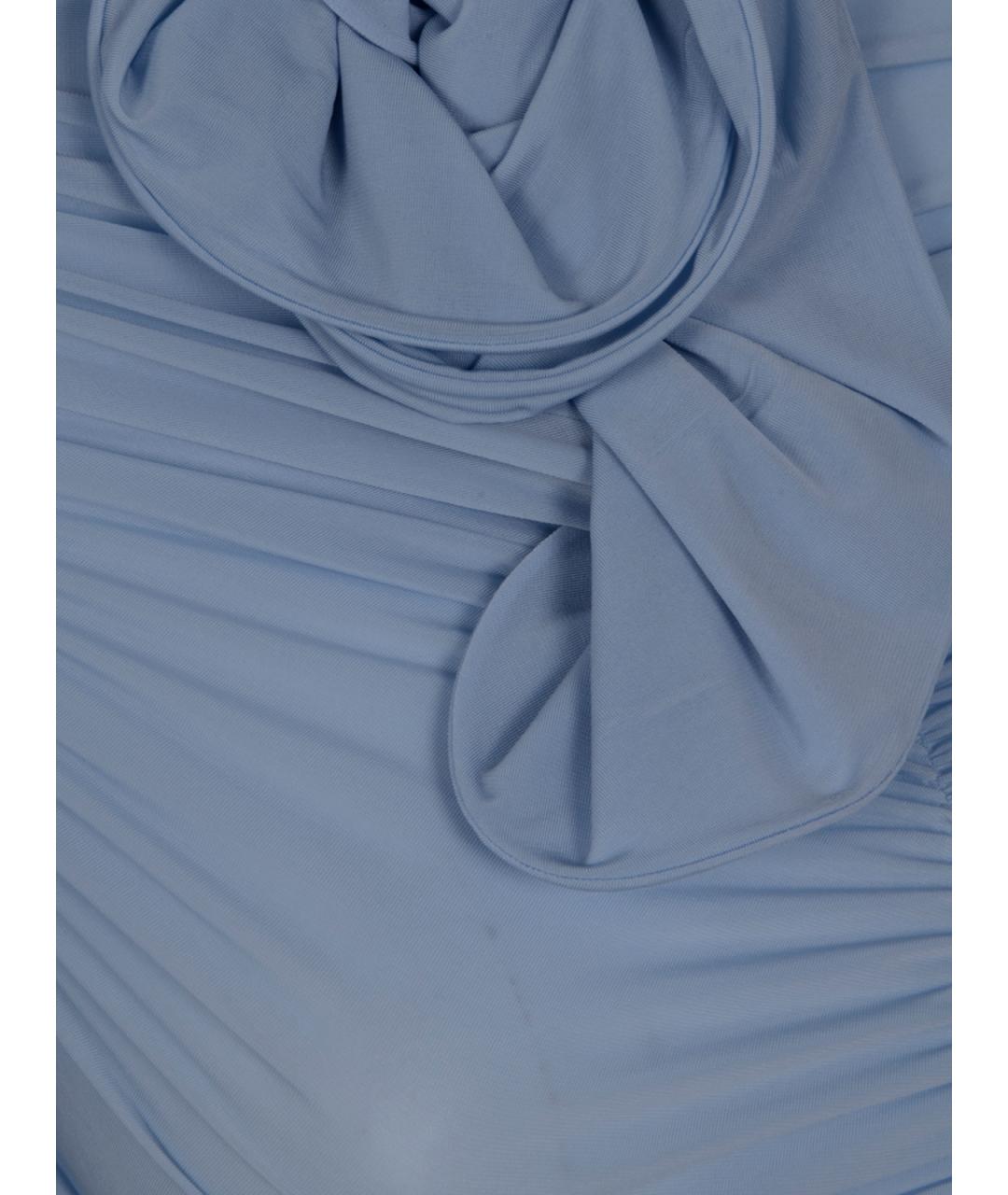 MAGDA BUTRYM Синяя вискозная рубашка, фото 3