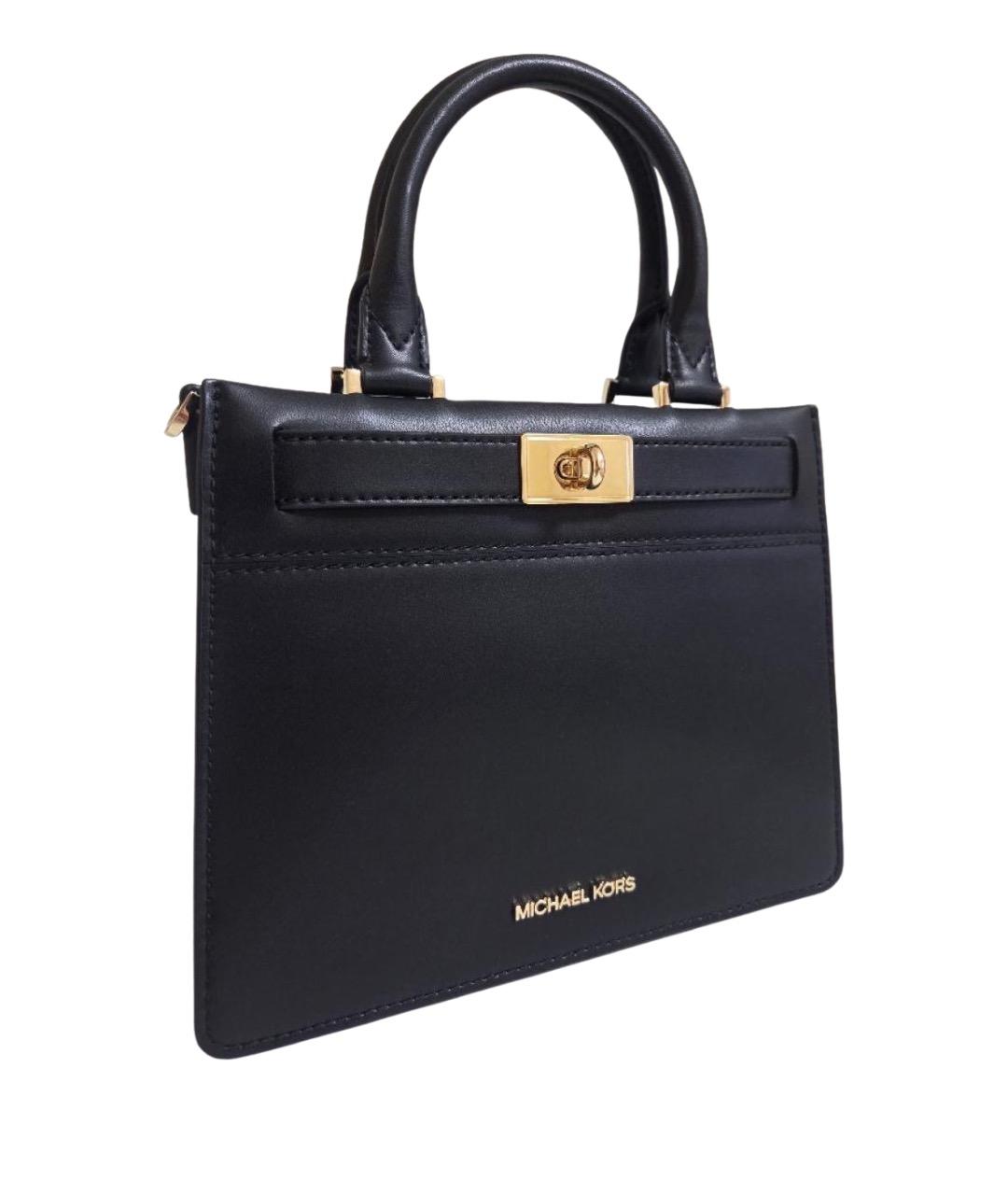 MICHAEL KORS Черная кожаная сумка через плечо, фото 1