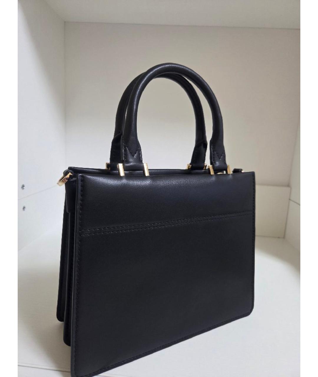 MICHAEL KORS Черная кожаная сумка через плечо, фото 4