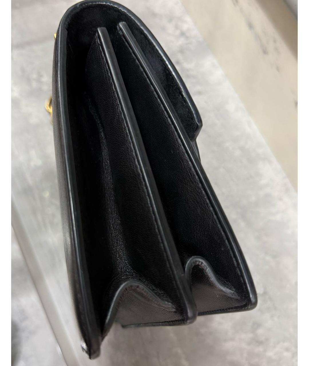 CHRISTIAN DIOR Черная кожаная сумка через плечо, фото 8