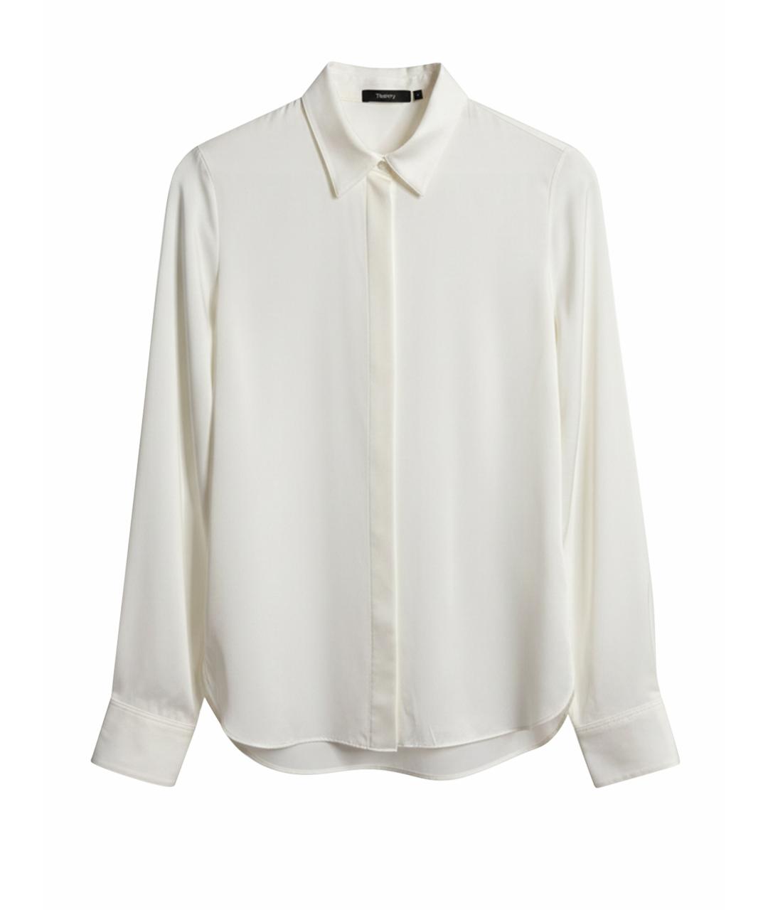 THEORY Белая шелковая рубашка, фото 1
