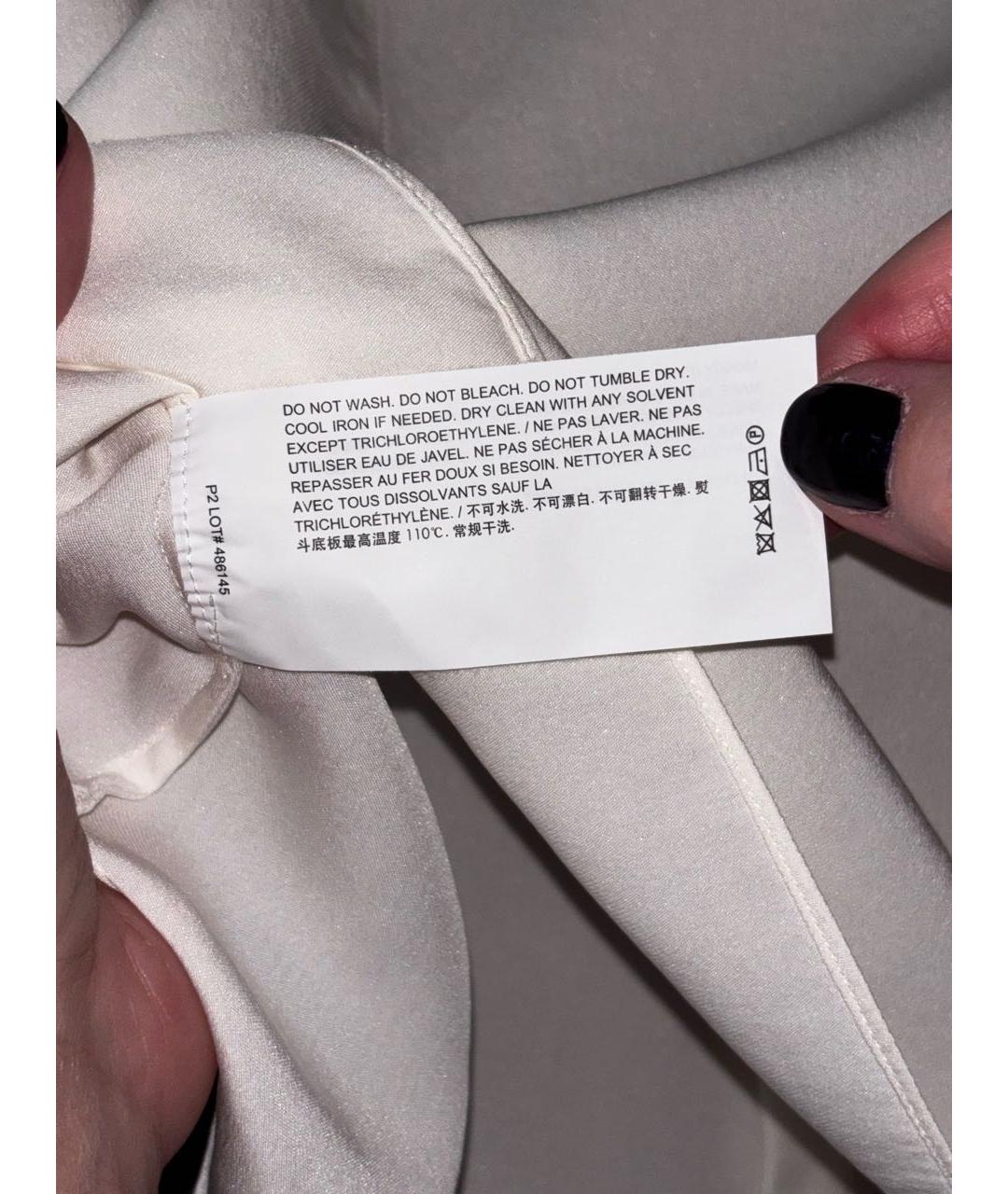 THEORY Белая шелковая рубашка, фото 6