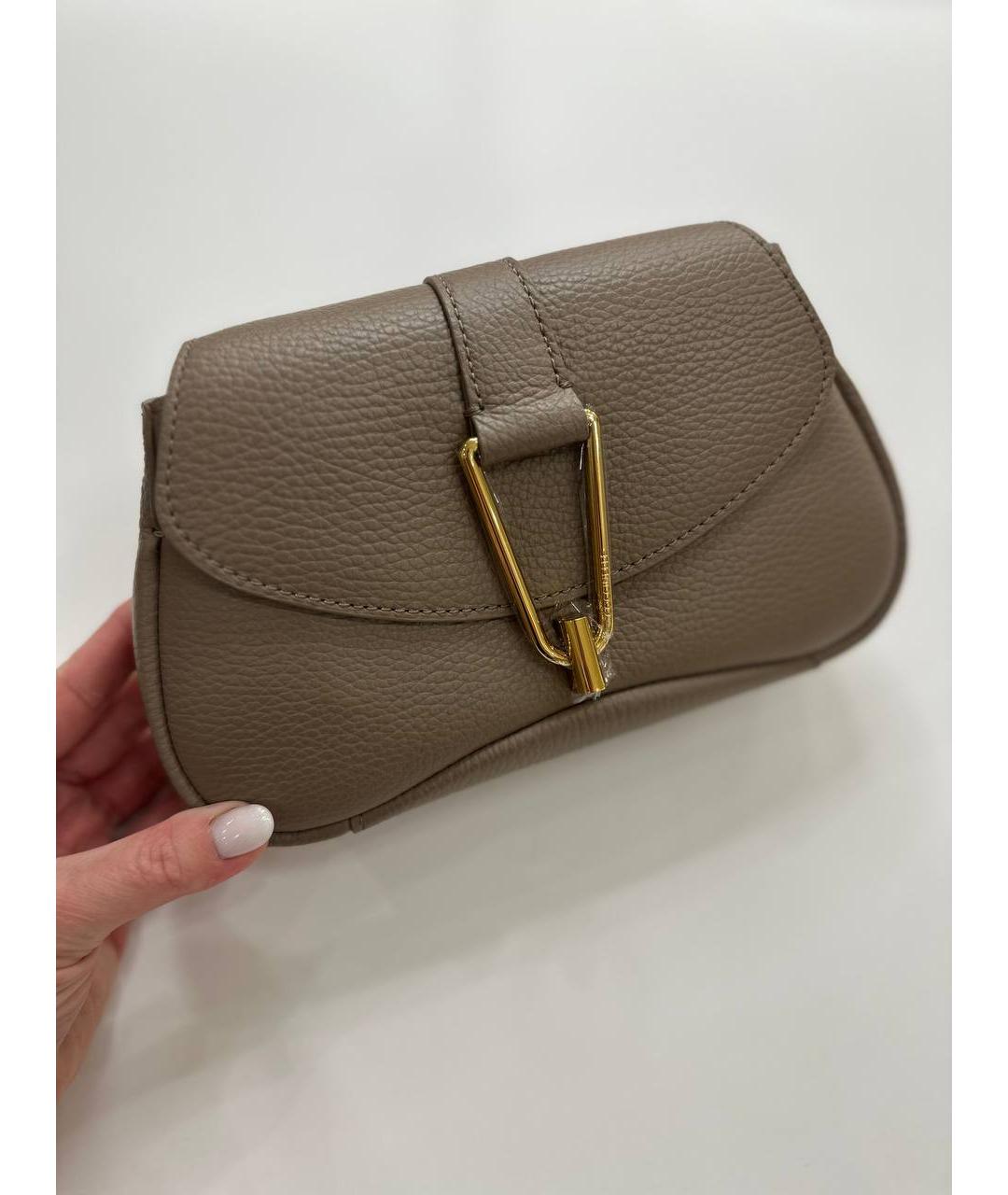 COCCINELLE Бежевая кожаная сумка через плечо, фото 6