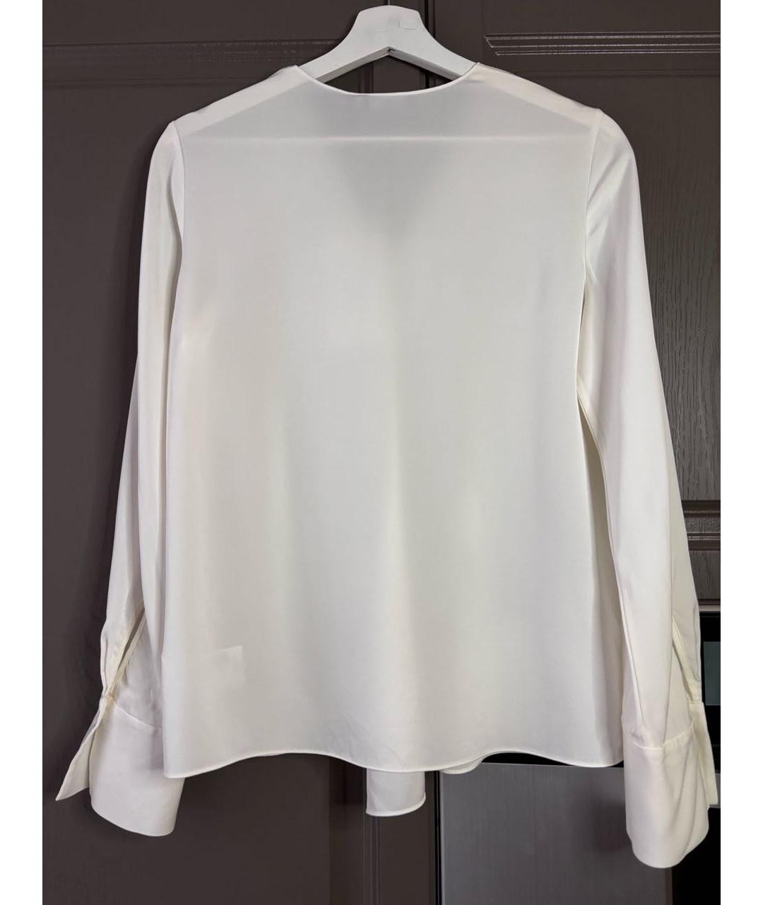 THEORY Белая шелковая блузы, фото 2