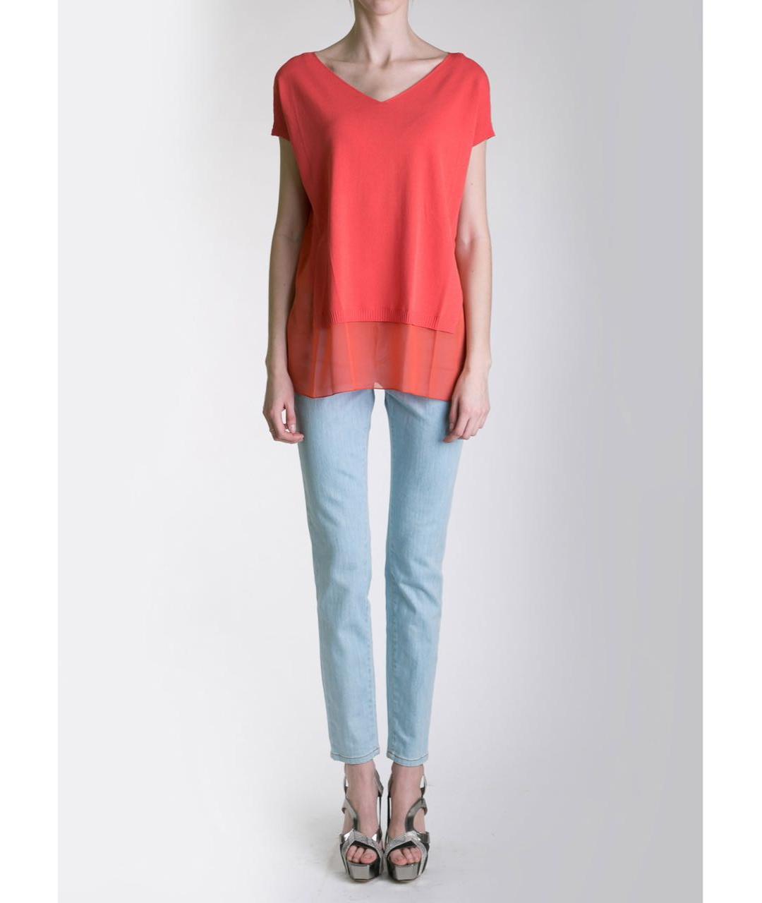 D.EXTERIOR Коралловая вискозная блузы, фото 2