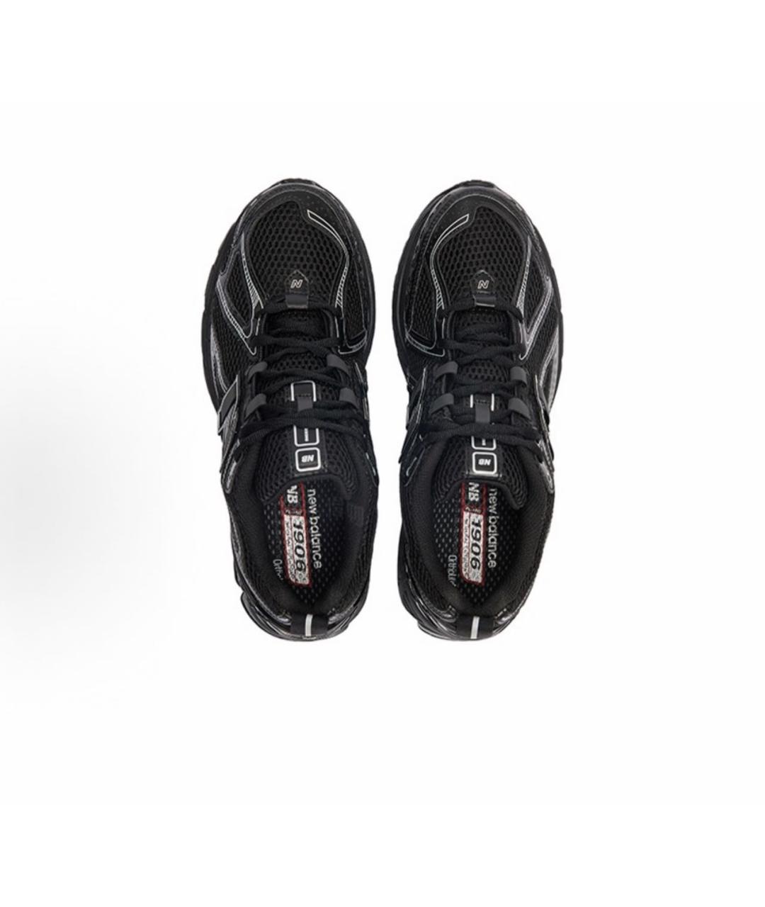 NEW BALANCE Черные текстильные низкие кроссовки / кеды, фото 3