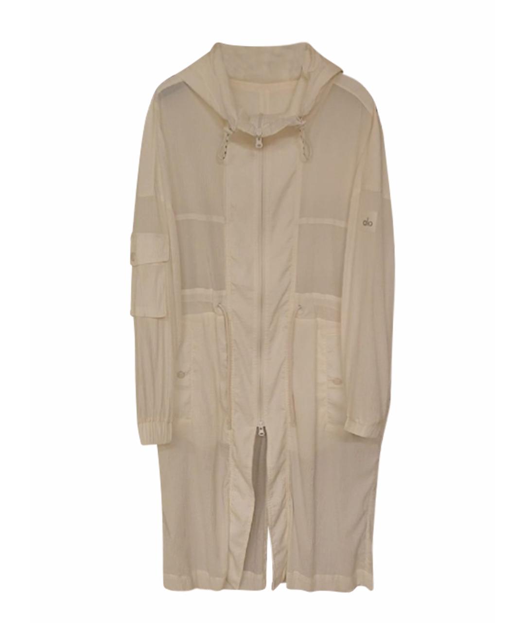 ALO YOGA Белая полиэстеровая спортивная куртка, фото 1