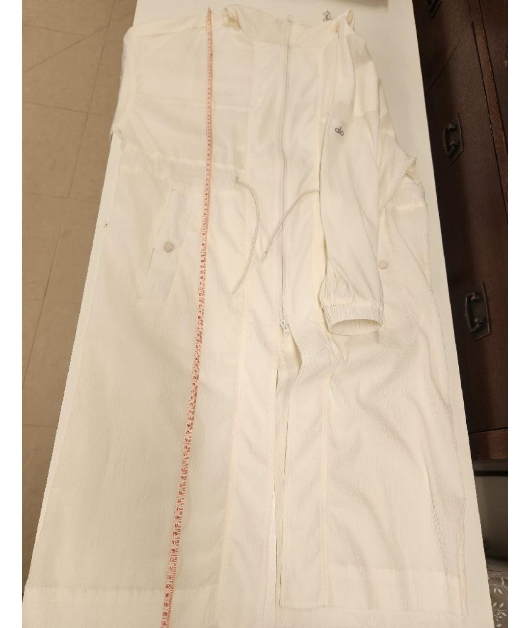 ALO YOGA Белая полиэстеровая спортивная куртка, фото 7