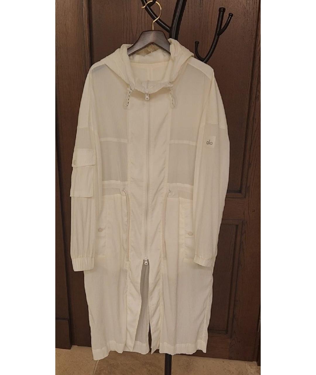 ALO YOGA Белая полиэстеровая спортивная куртка, фото 10