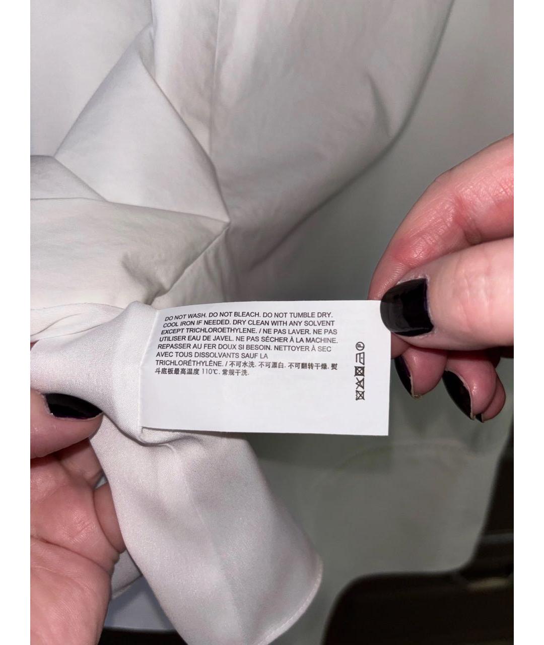 THEORY Белое хлопковое повседневное платье, фото 5