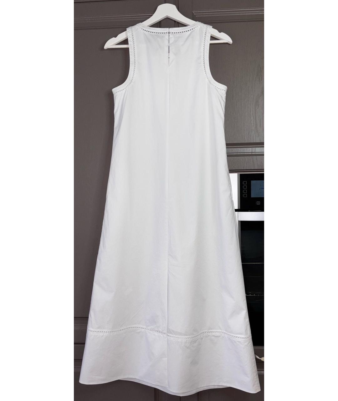 THEORY Белое хлопковое повседневное платье, фото 2