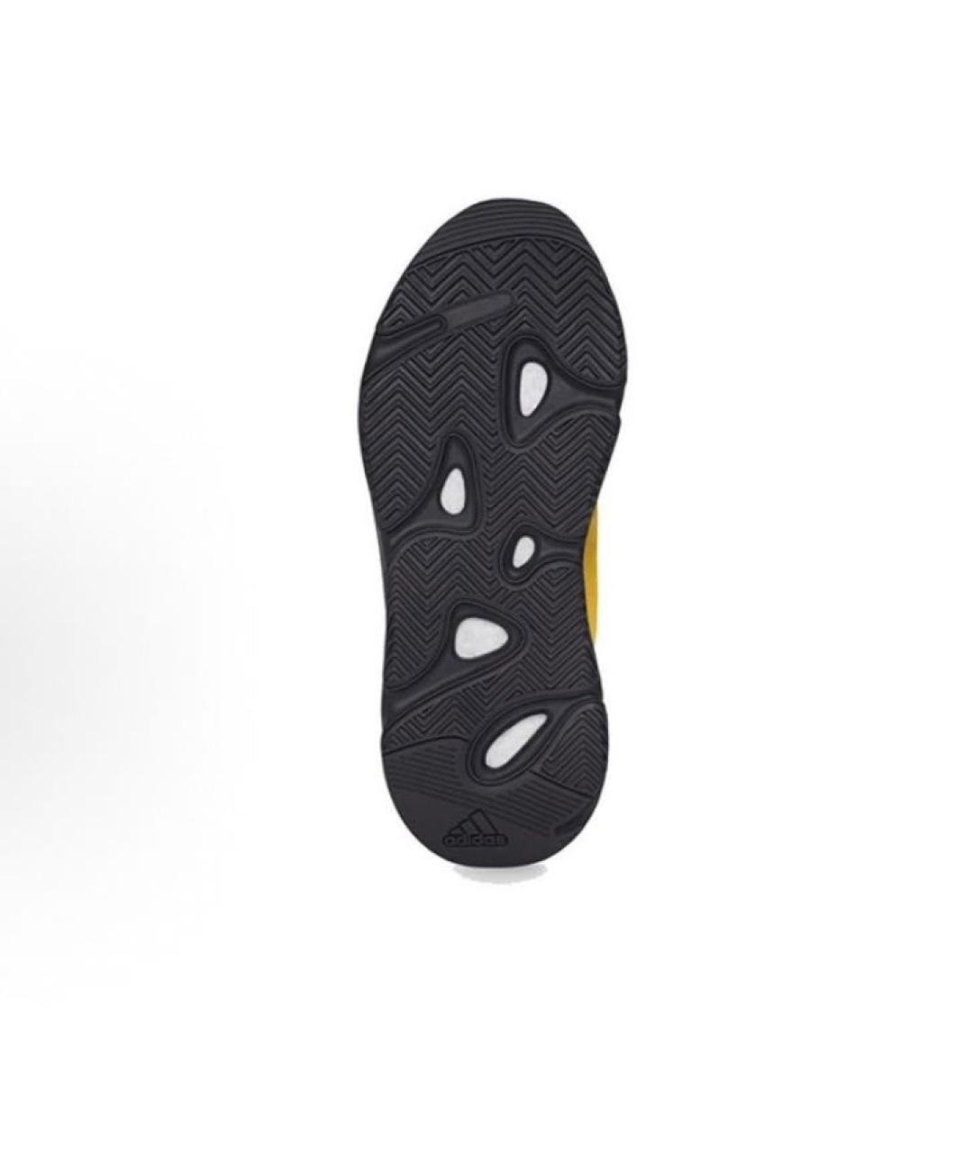 ADIDAS YEEZY Желтые текстильные кроссовки, фото 5