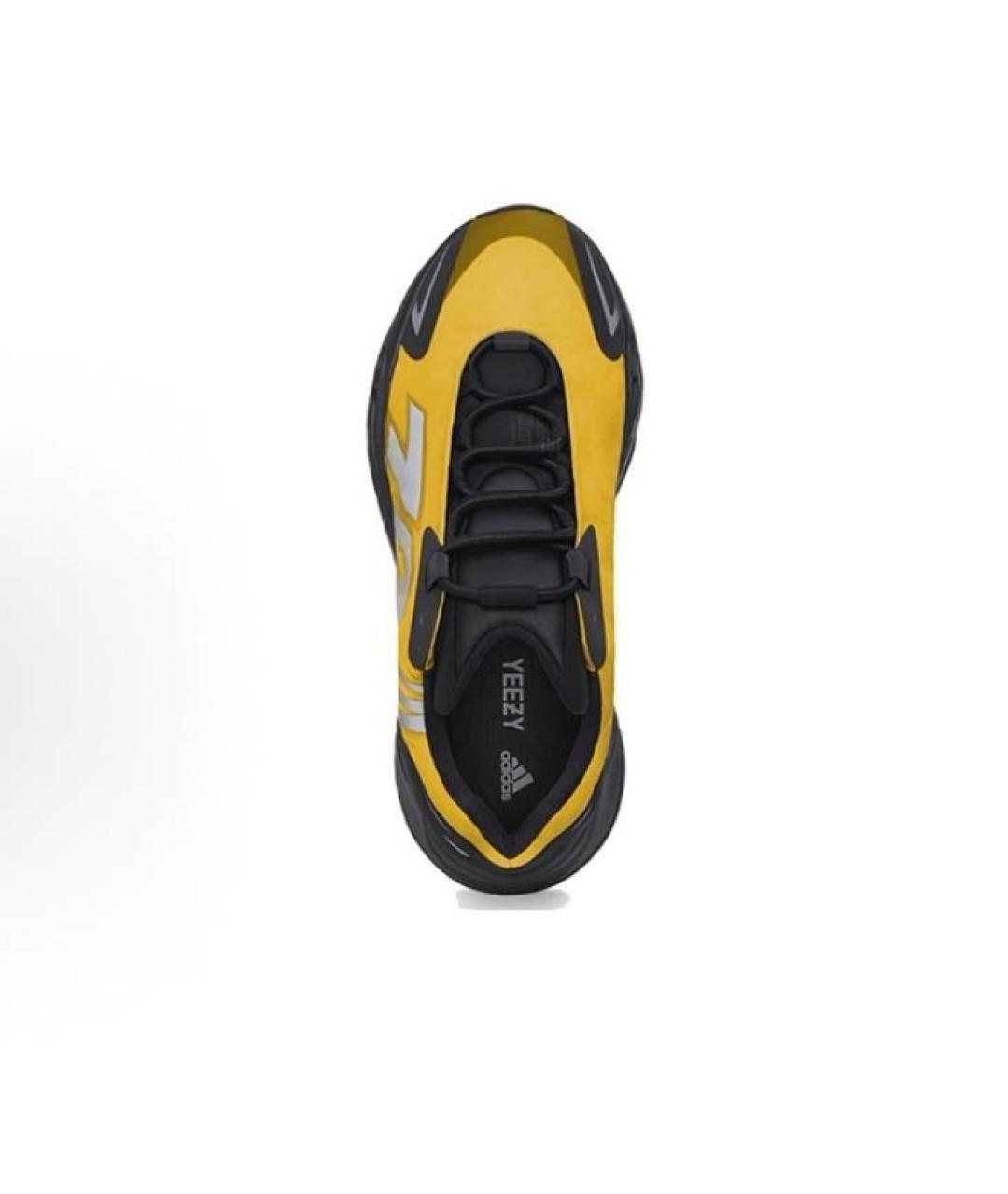 ADIDAS YEEZY Желтые текстильные кроссовки, фото 4