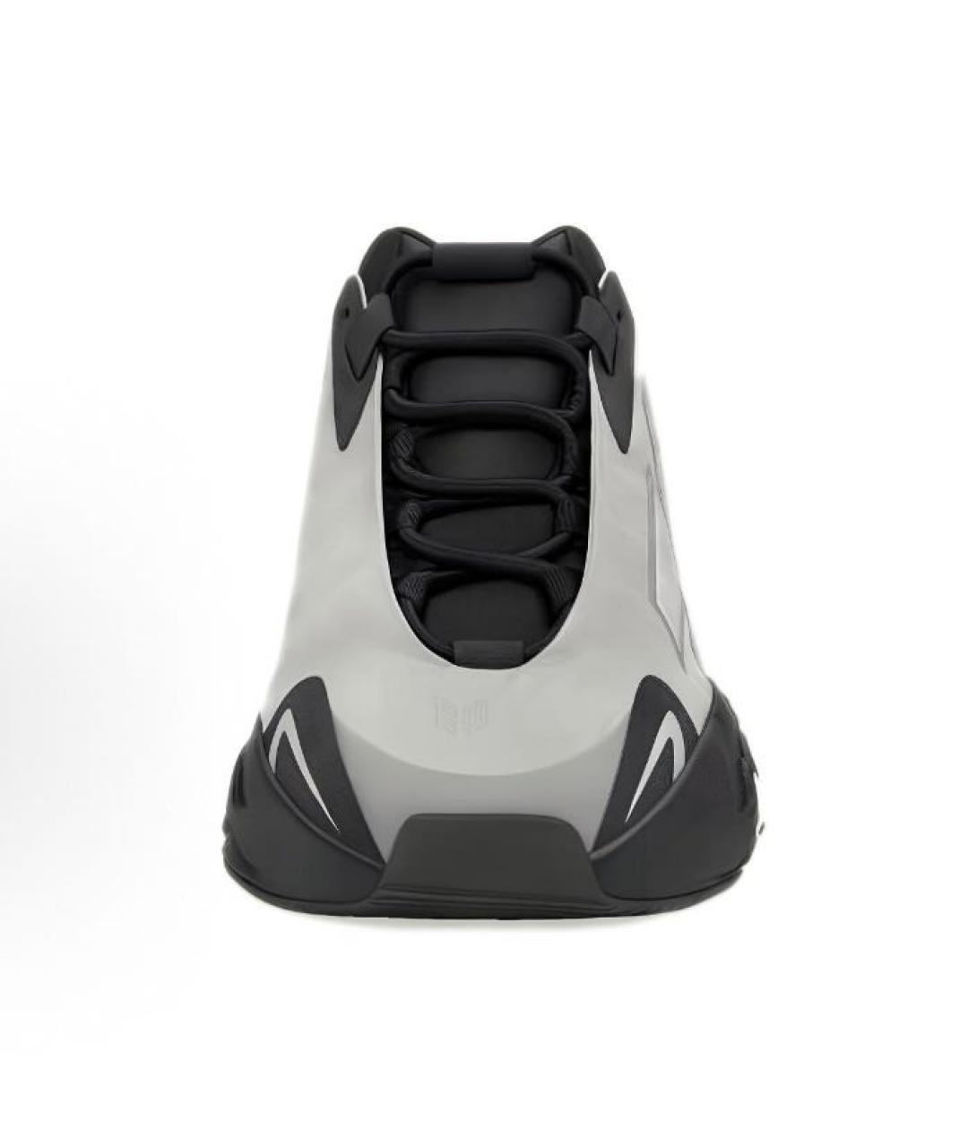 ADIDAS YEEZY Серебряные текстильные кроссовки, фото 3