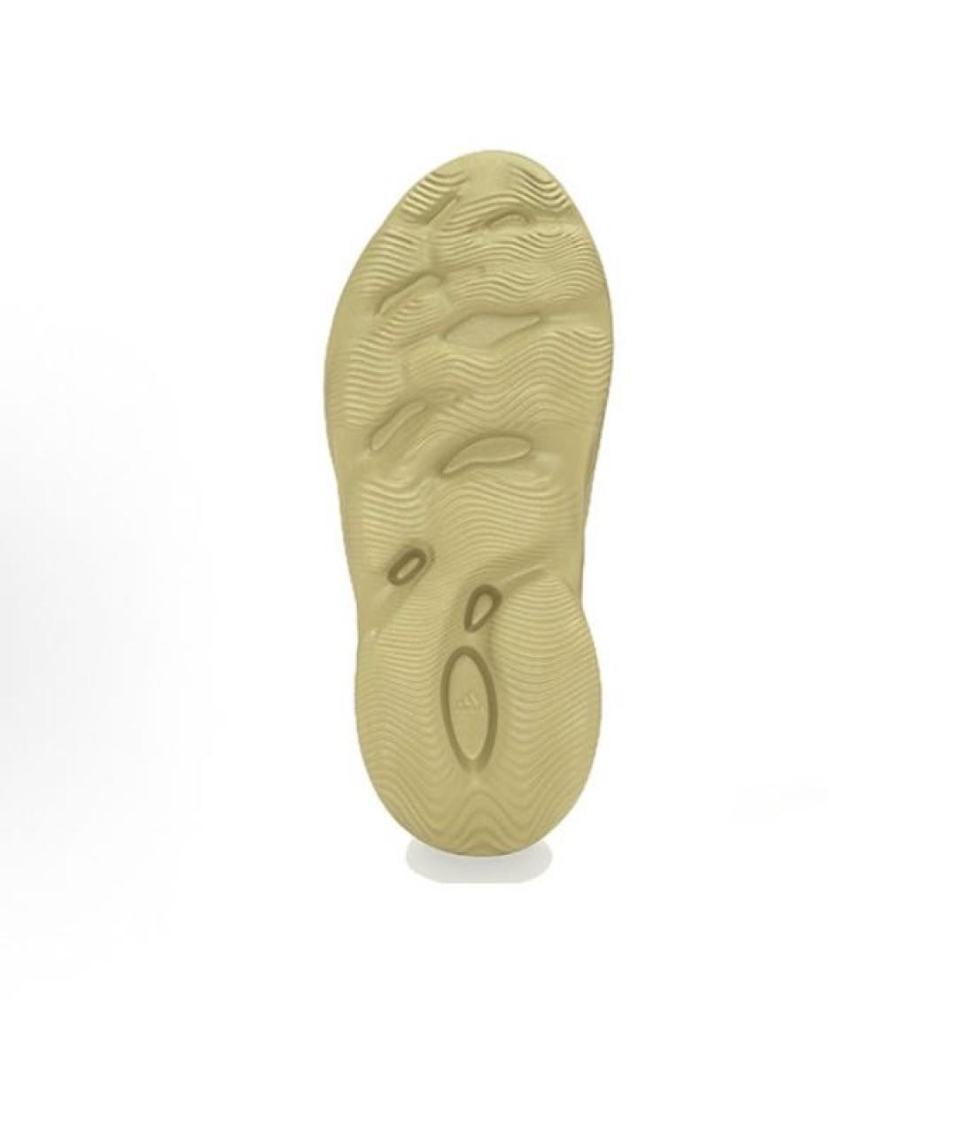 ADIDAS YEEZY Бежевые резиновые кроссовки, фото 5