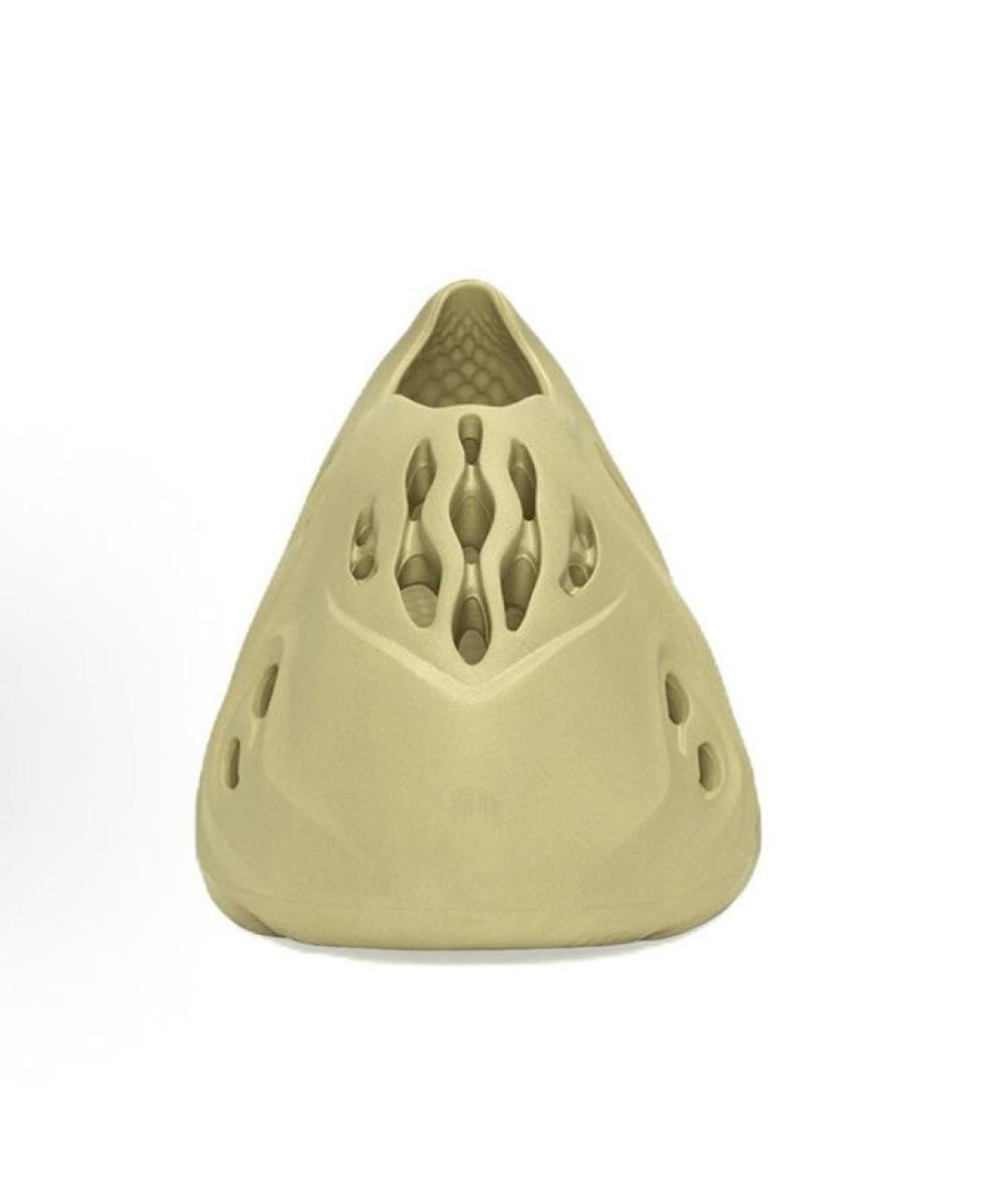 ADIDAS YEEZY Бежевые резиновые кроссовки, фото 3