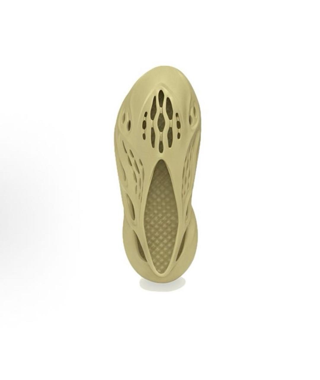 ADIDAS YEEZY Бежевые резиновые кроссовки, фото 4