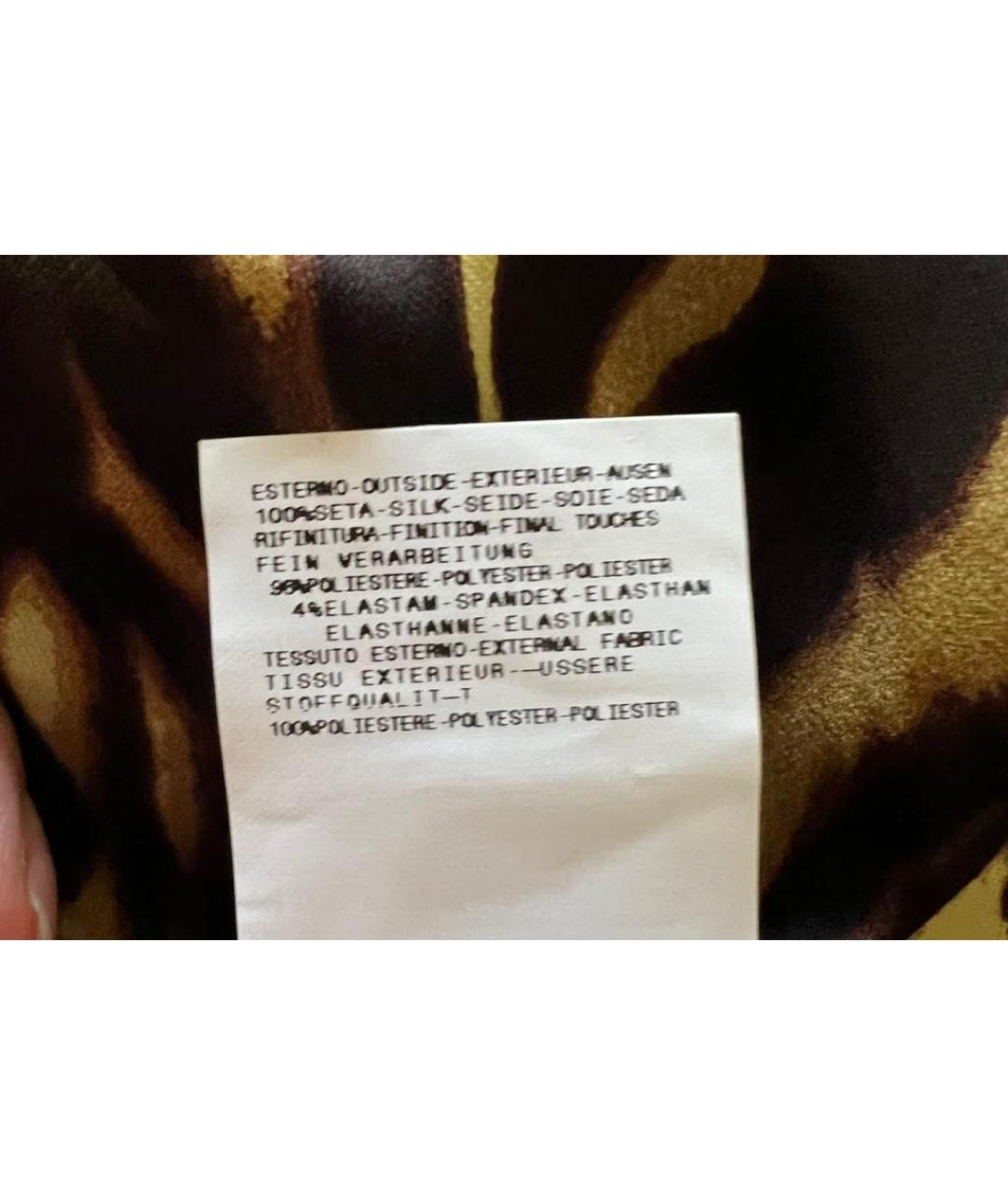 JUST CAVALLI Мульти шелковое вечернее платье, фото 4