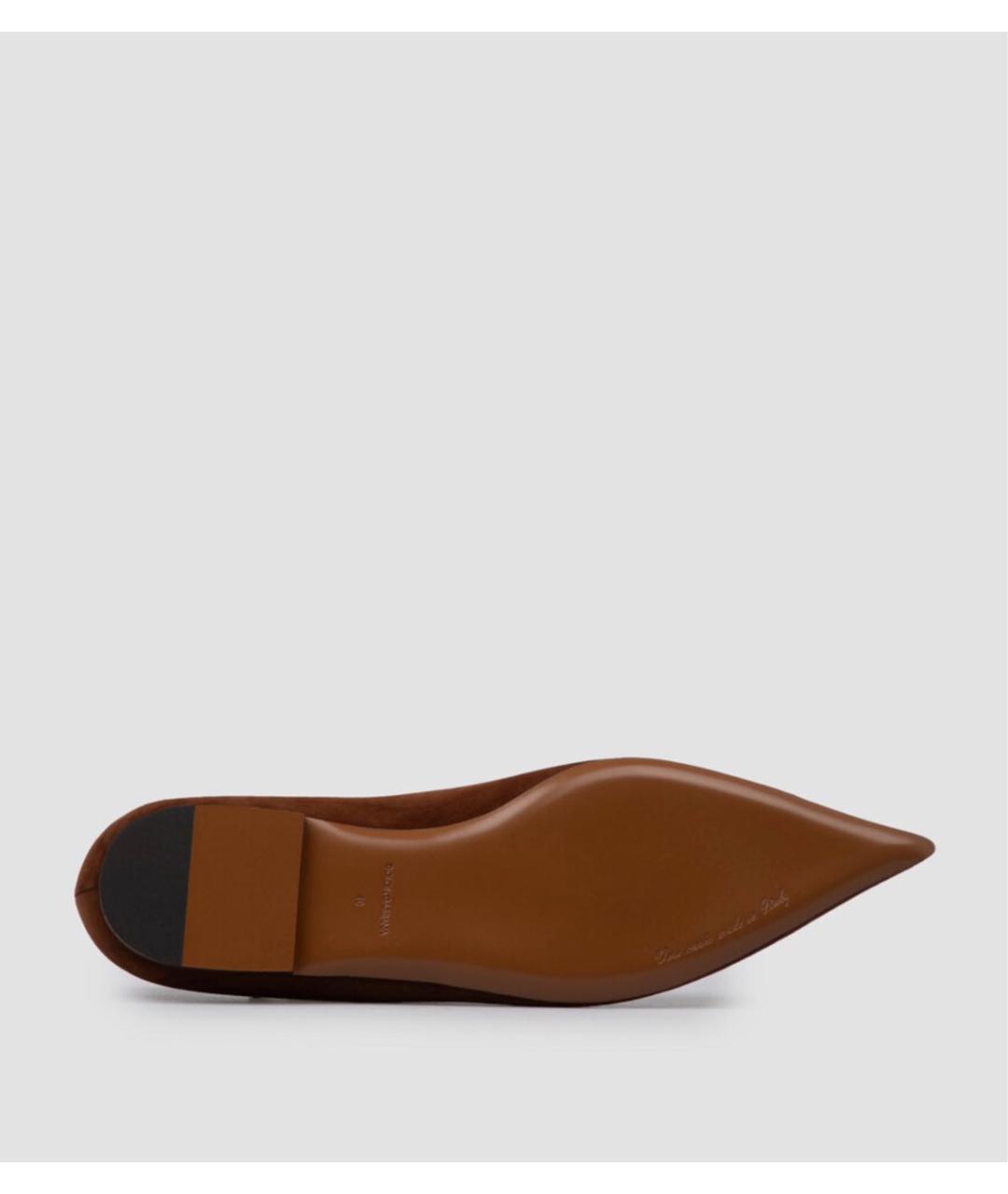 DOLCE&GABBANA Коричневые замшевые балетки, фото 6