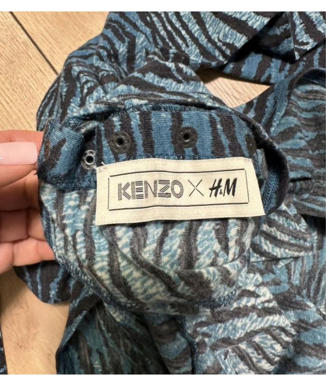 KENZO Голубая шерстяная водолазка, фото 5