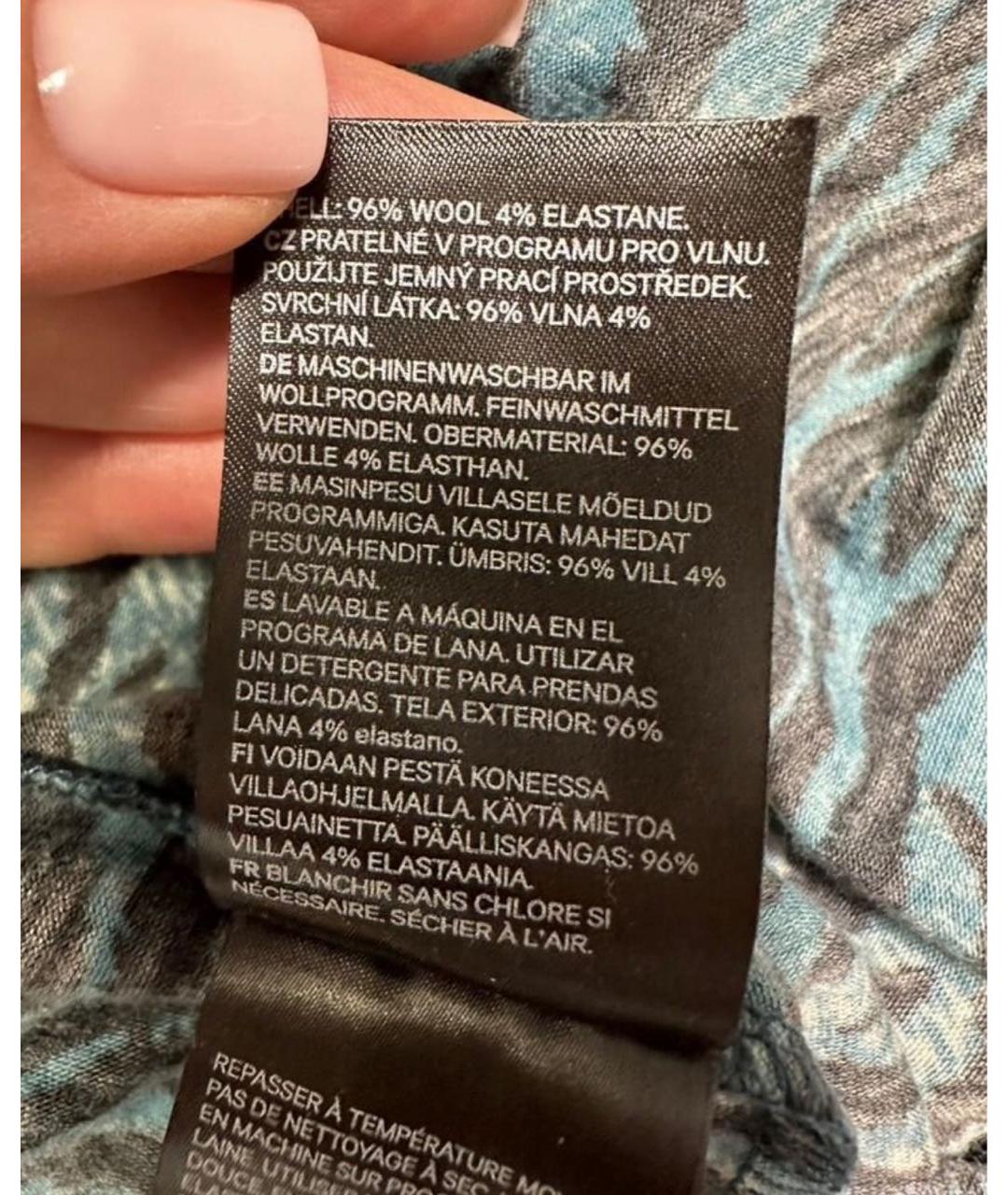 KENZO Голубая шерстяная водолазка, фото 7