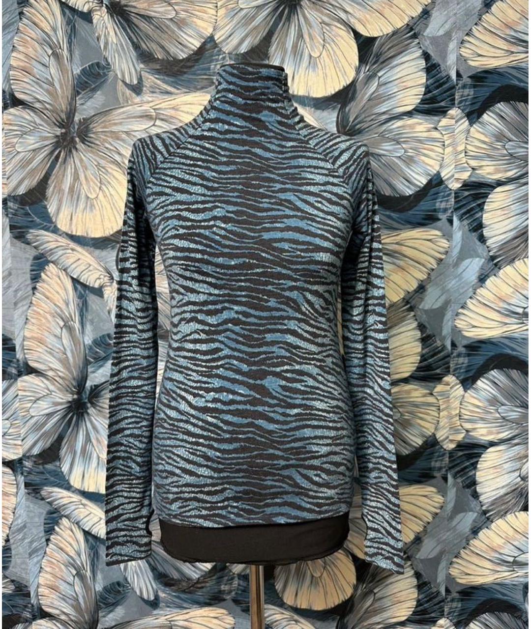 KENZO Голубая шерстяная водолазка, фото 4