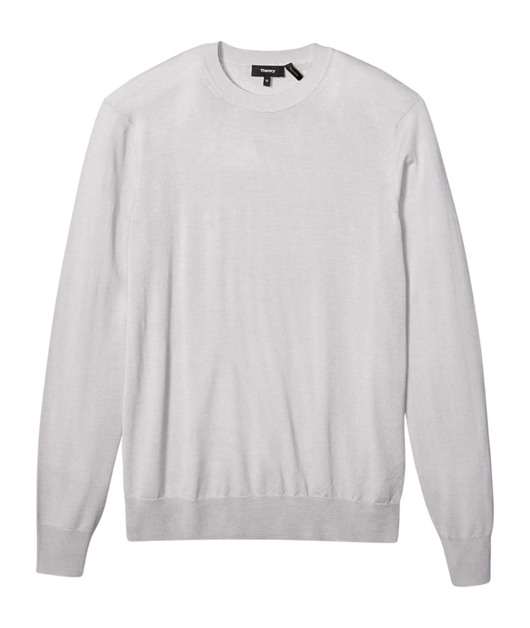 THEORY Серый шерстяной джемпер / свитер, фото 1