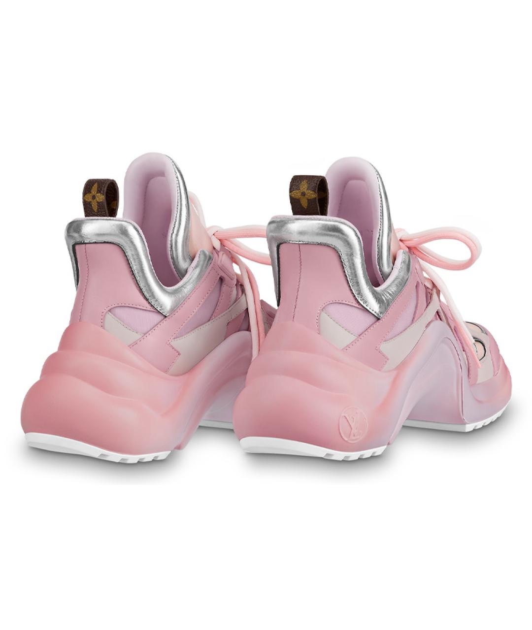 LOUIS VUITTON Розовые кроссовки, фото 5