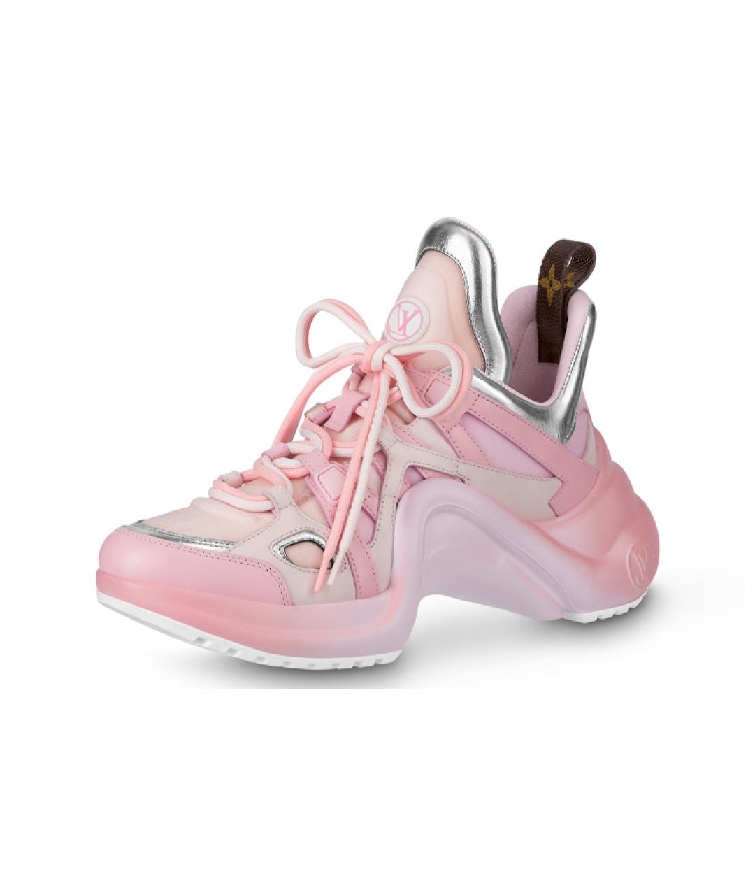 LOUIS VUITTON Розовые кроссовки, фото 6