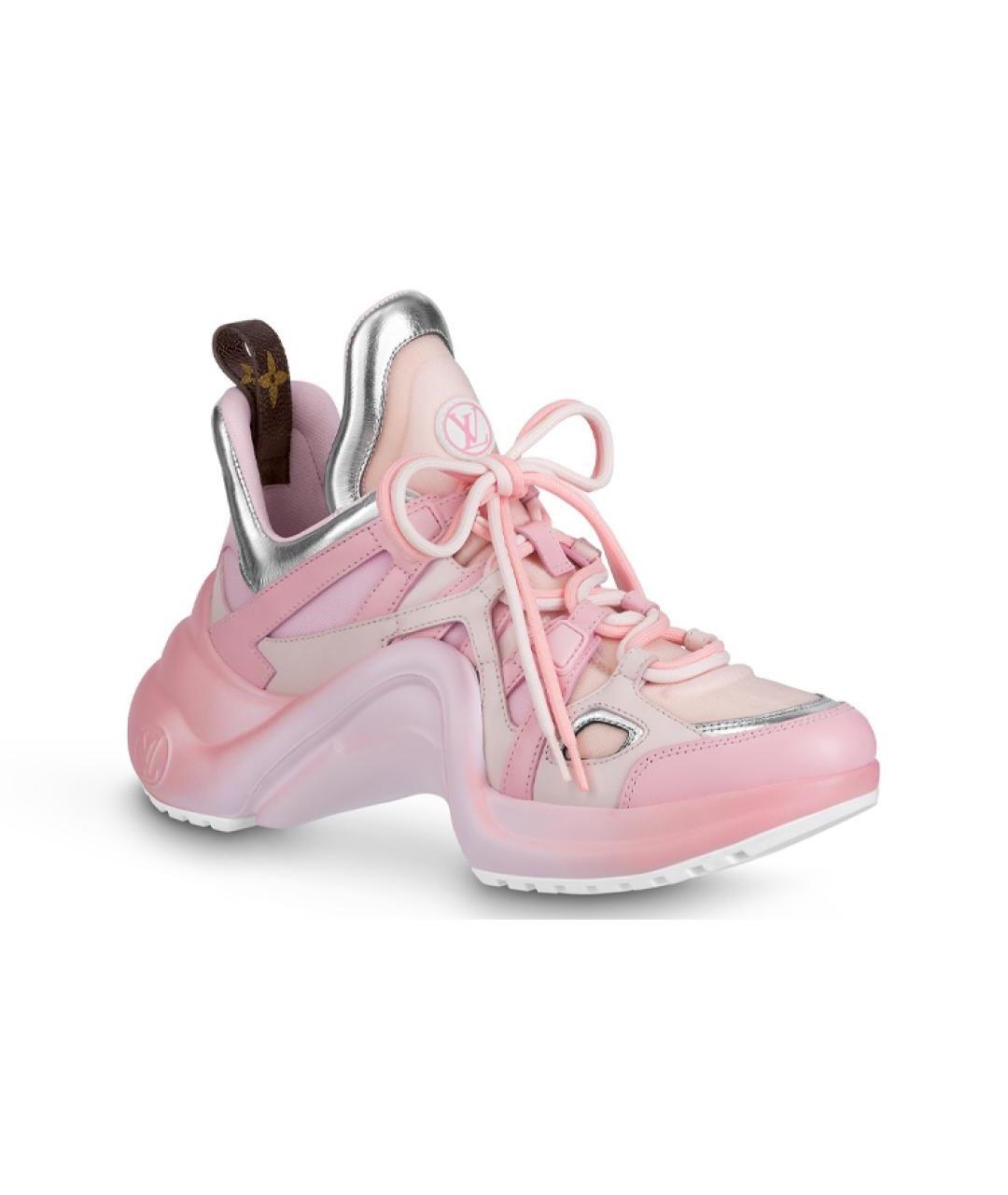 LOUIS VUITTON Розовые кроссовки, фото 1