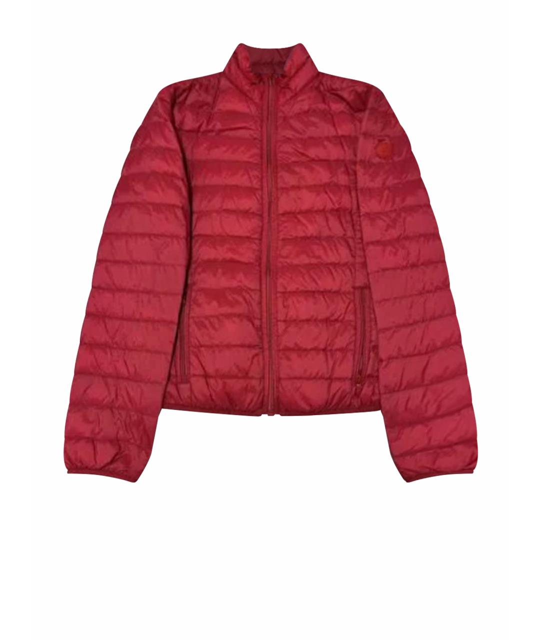 ARMANI JEANS Бордовая полиэстеровая куртка, фото 1